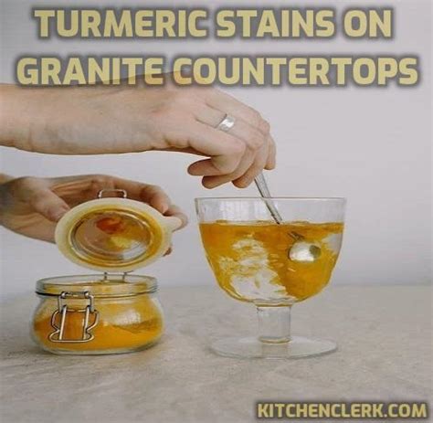 how to get rid of turmeric stains on granite